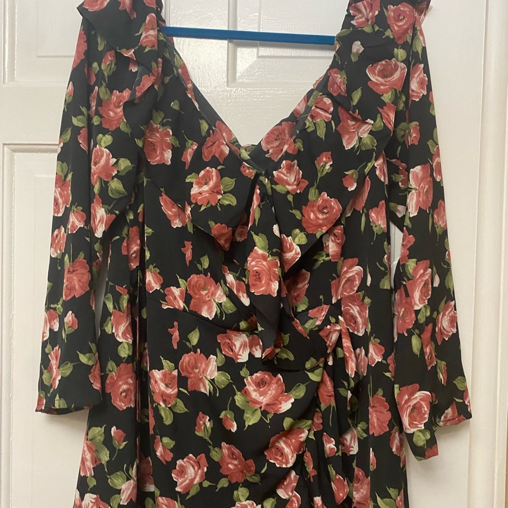 Boohoo Plus Floral Dress